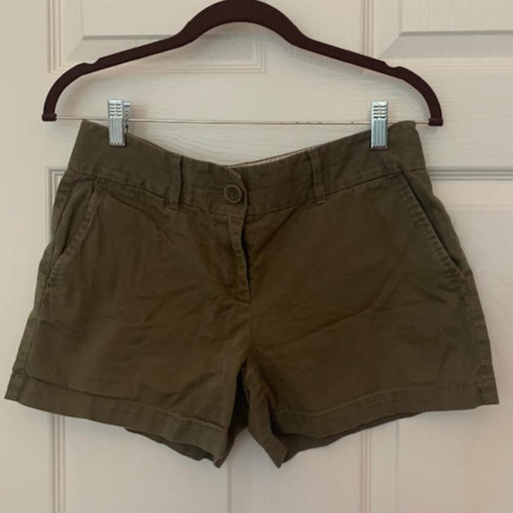 LOFT Olive Green Riviera Shorts Size 2